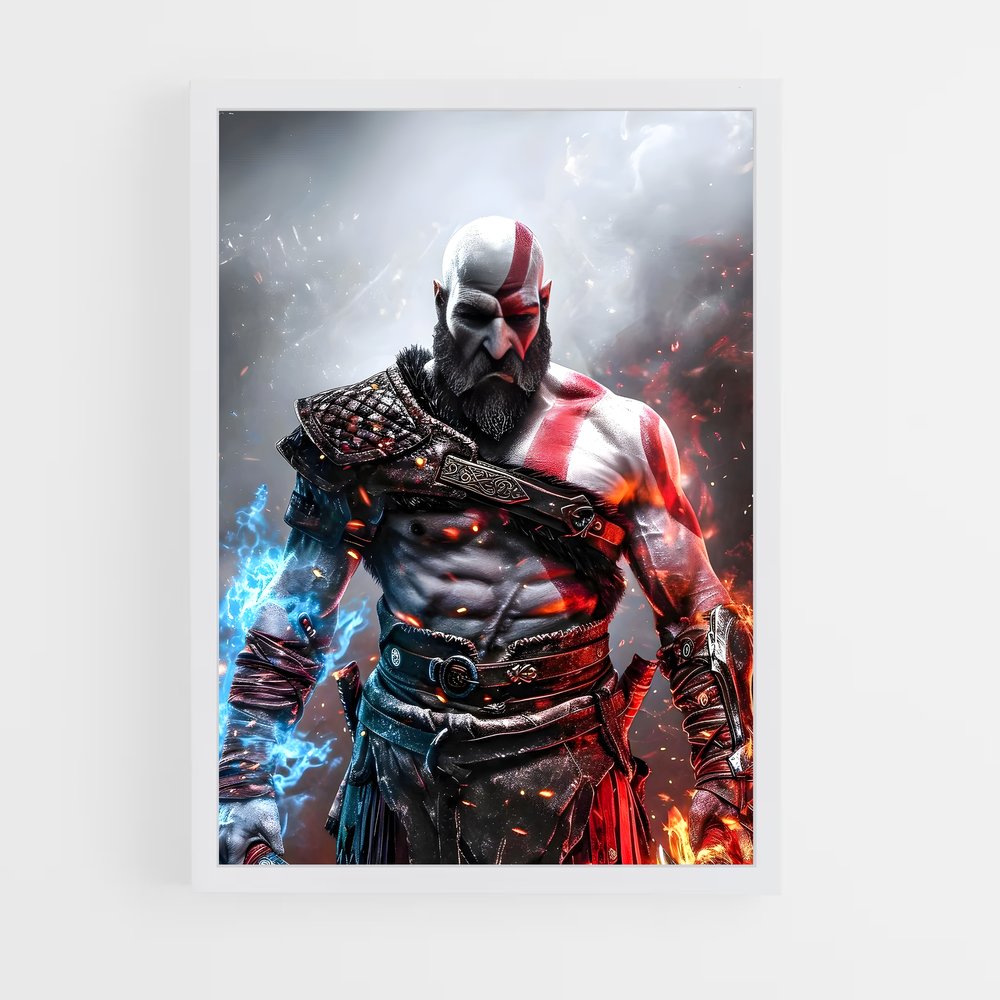 Poster La Colère de Kratos – affiche God of War (vue 3)